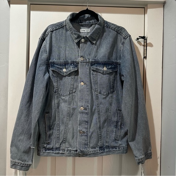 Fringe Denim Jacket Western Cowboy Festival Jean Jacket Light Blue - Picture 2 of 6